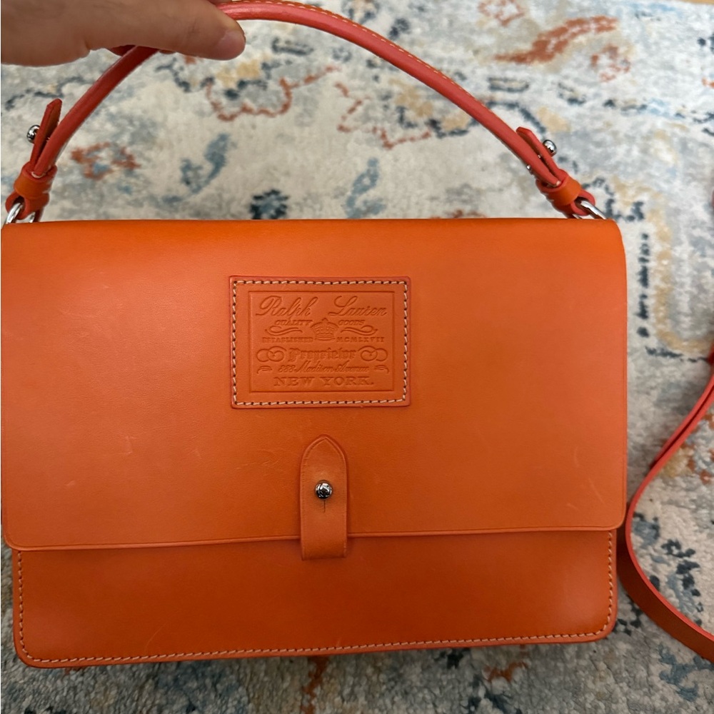 Ralph Lauren Collection Hand Bag Orange